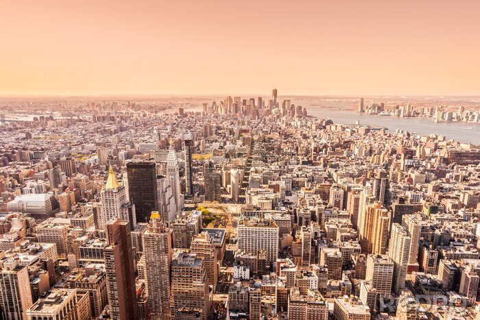 Sticker Vintage uitzicht op New York