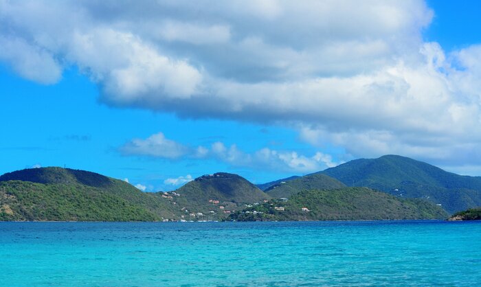 Sticker Virgin Islands Beach