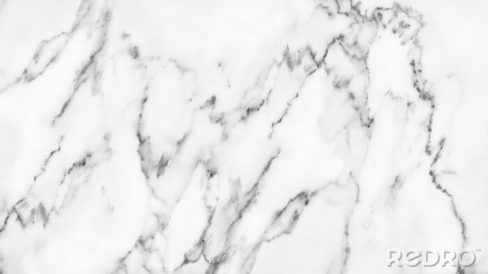 Sticker Vloeiend zwart-wit marmer