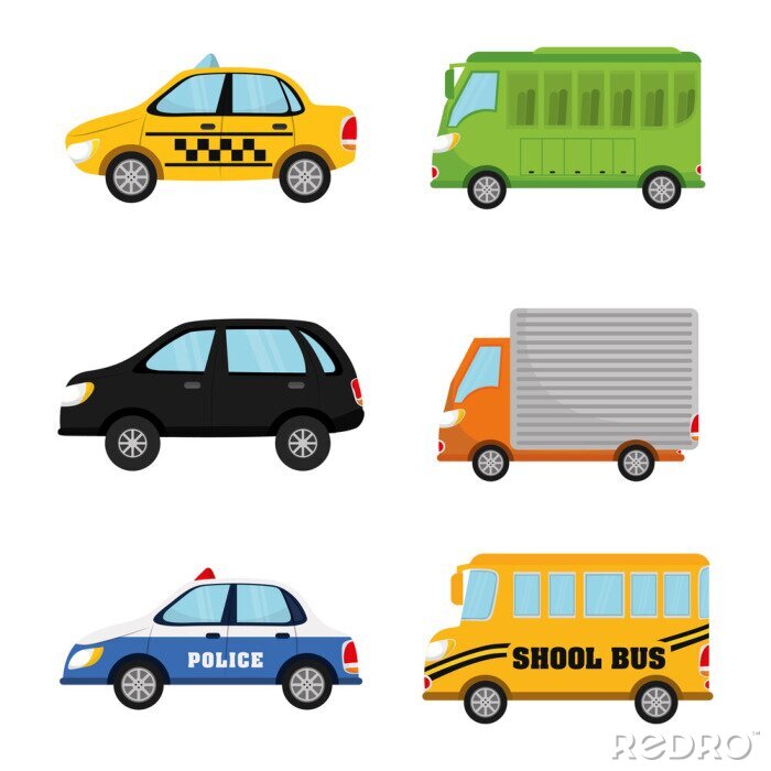 Sticker Voertuigen en vervoer