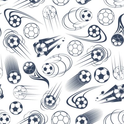 Voetbal of voetbal ballen naadloos patroon