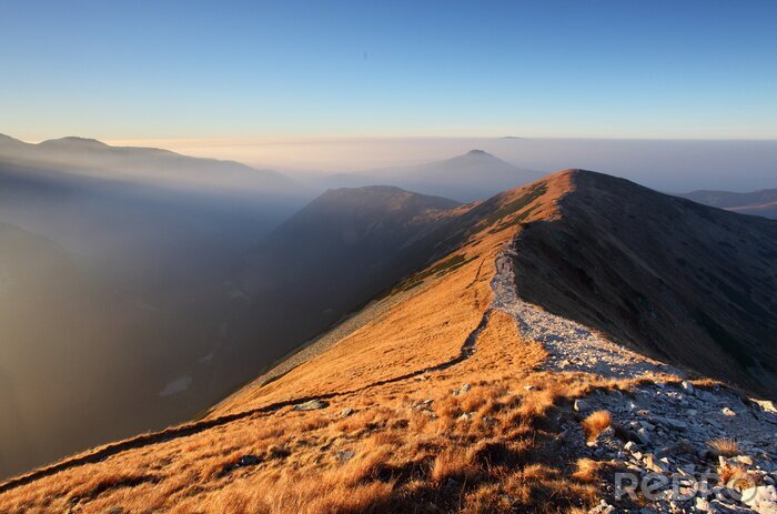 Sticker Voetpad in hoge westen Tatra - Rohace