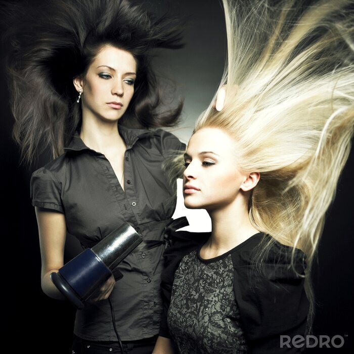 Sticker Vrouw in een schoonheidssalon