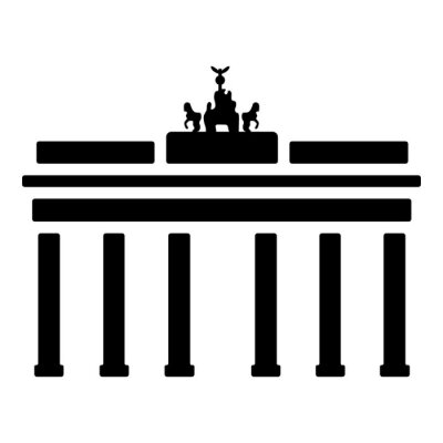 Sticker Wahrzeichen Pictogram - Brandenburger Tor