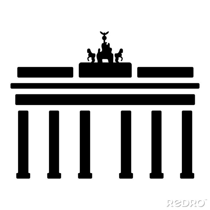 Sticker Wahrzeichen Pictogram - Brandenburger Tor