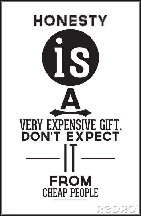 Sticker Wanddecoratie over oprechtheid