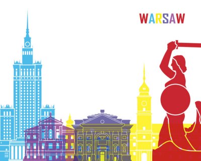 Warschau skyline pop