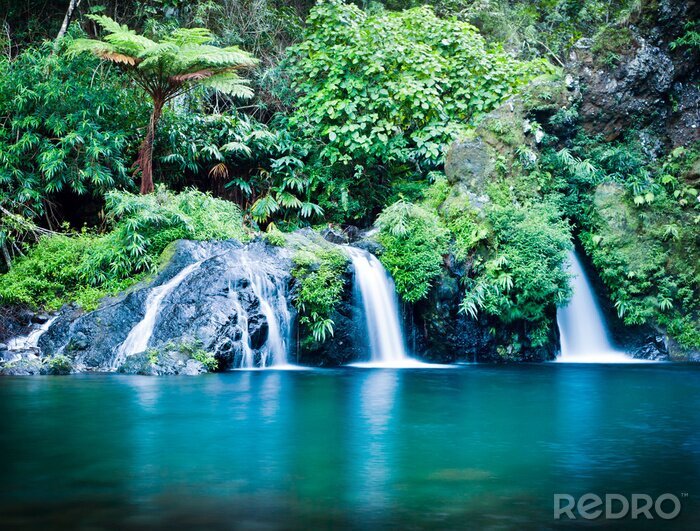 Sticker Watercascades en groen