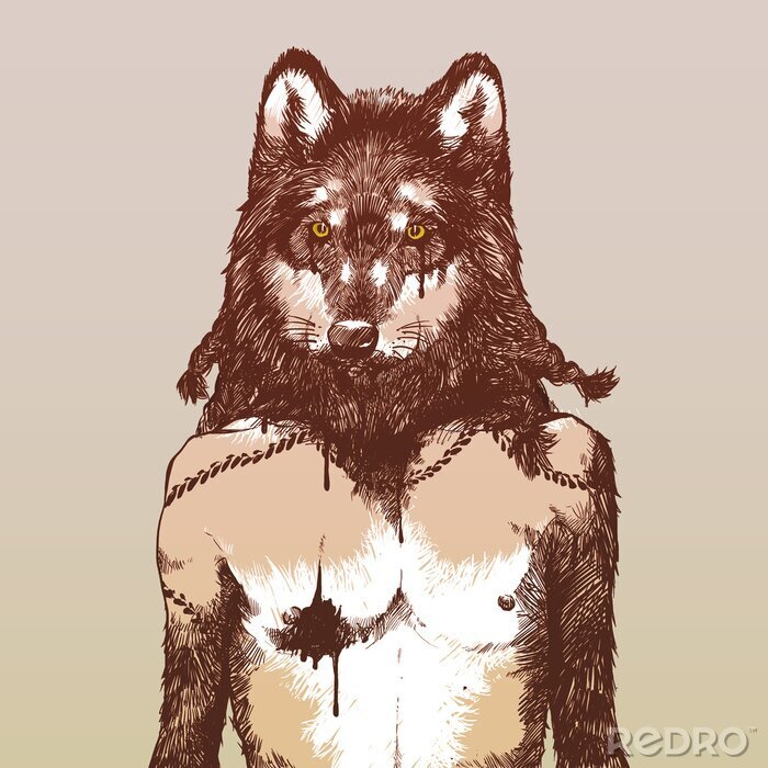 Sticker Weerwolf