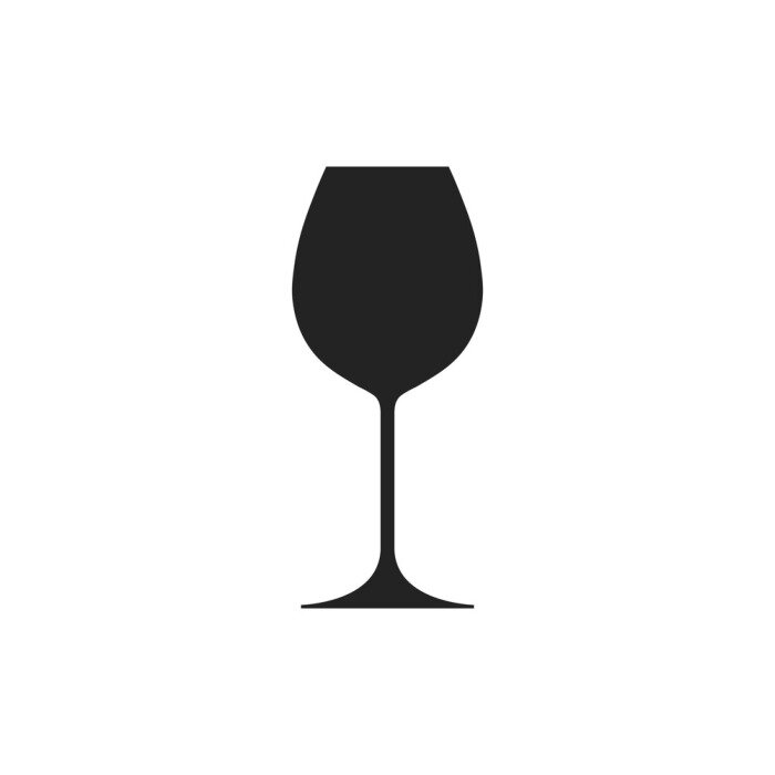 Sticker Wijn pictogram. Vector.