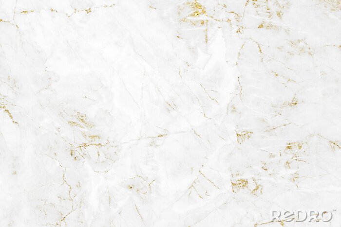 Sticker Wit marmer met gouden lijnen