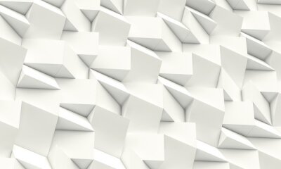 Sticker Wit ruimtelijk vlak met scherpe randen