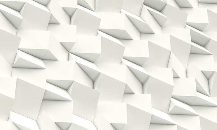 Sticker Wit ruimtelijk vlak met scherpe randen