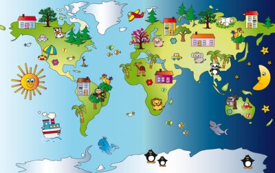 Sticker World Map