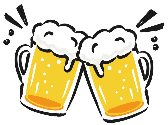 Sticker 乾杯 の イ ラ ス ト 手書 き 風