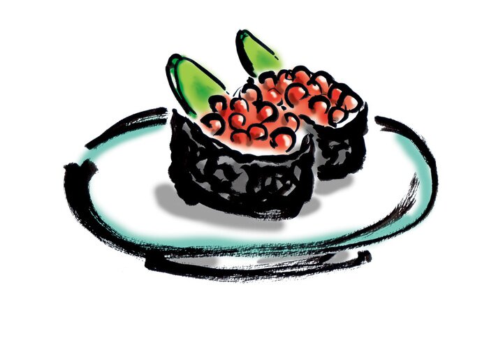 Sticker い く ら 軍艦 巻 き