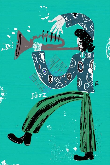 Sticker Музыкант