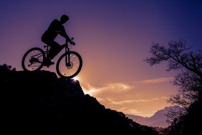 Sticker kayalıktan bisikletle INIS