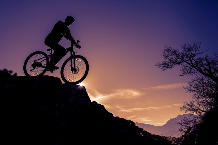 Sticker kayalıktan bisikletle INIS