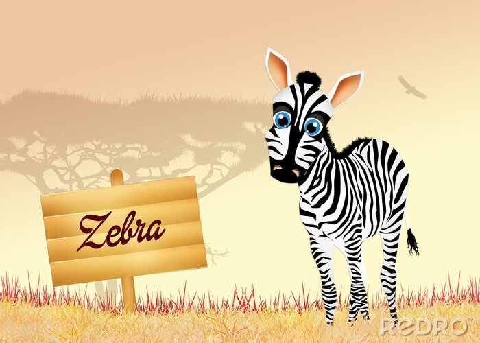 Sticker zebra