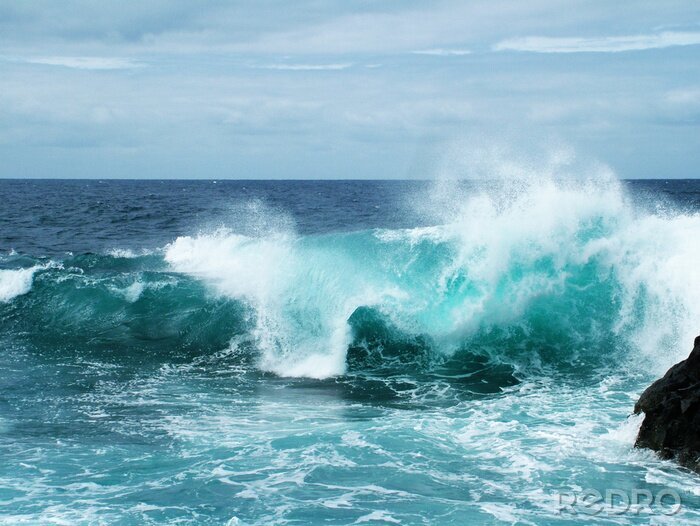 Sticker Zee, golven en lucht