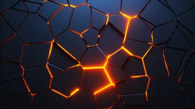 Zwarte 3D-scheurmuur