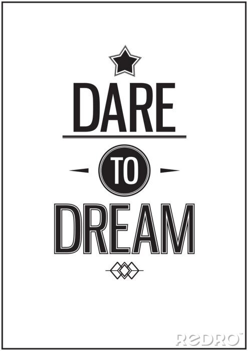 Sticker Zwarte letters en witte achtergrond